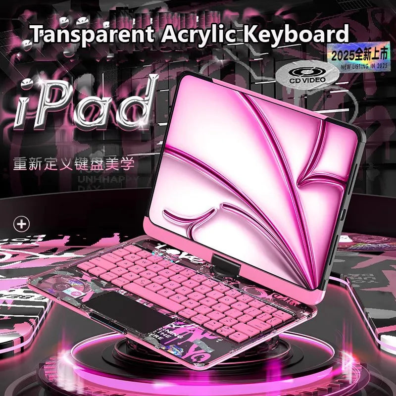 Funda con Teclado Bluetooth para iPad | Touchpad y Giro 360°