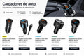 Cargador Rápido para Auto  Baseus 30W para Auto USB y USB-C