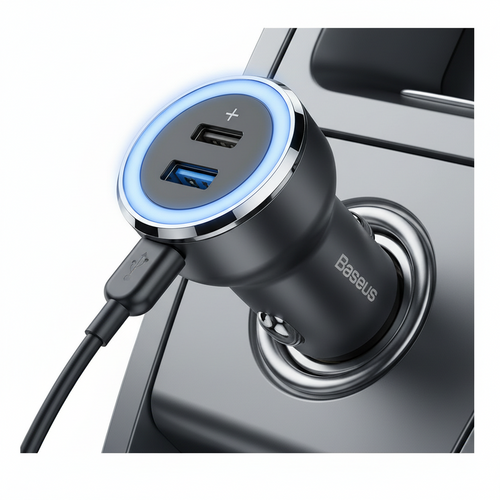 Cargador Rápido para Auto  Baseus 30W para Auto USB y USB-C